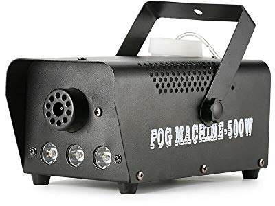 HOARLICN Nebelmaschine, Fog Machine 500w 0.5l Led 10m/394inch Zwei Steuerungsmöglichkeiten Mit Fernbedienung Geeignet Für Live-Konzerte, Bühnen, Partys