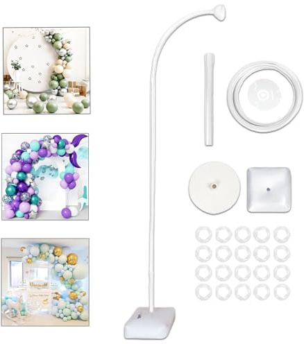 STFALI Arco per palloncini 2,5 m pollici, supporto per palloncini, per matrimoni, laurea e compleanno