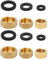Brass Blanking Caps 6 PCS, Female Blanking Stop Cap for Washing Machine, Radiator caps, Leak-Proof Sealing Brass Caps for Radiators, Pipe Fittings, Plumbing Systems(1/8-1/2-3/4)