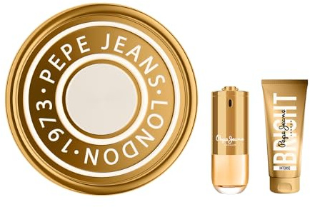 Pepe Jeans Bright Intense For Her Perfumes de Mujer Estuche 2 Piezas | Pack Regalo, Eau de Parfum 80ml y Body Lotion 100ml, Set Fragancia Floral y Oriental