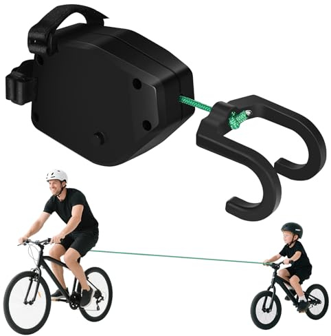 Mexgcom Fahrrad Abschleppseil Kinder 2.5M, Fahrrad E-Bike Seilzug Zugseil Schleppseil Fahrradseil als Ziehhilfe, Traktionsseil 90KG für Kinder MTB Bike
