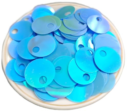 TMTGTS Lentejuelas 1000 lentejuelas grandes de 20 mm con agujero para manualidades, collares, pendientes, vestidos, disfraces, zapatos, ropa, accesorios, textiles para el hogar, manualidades de joyas