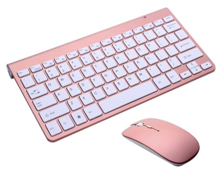 CLISPEED 2.4g Conjunto De Teclado Inalámbrico y Ratón Ultrafino para Casa y Oficina Sin Batería Teclado Inalámbrico De Computadora