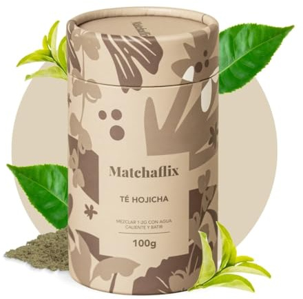Matchaflix | Mezcla en Polvo Té Verde Matcha Hojicha (100g) | Relajante Natural | Antioxidante | Healthy Drink