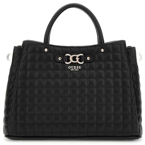 GUESS Handtasche Schultertasche Nadira Girlfriend Satchel Black schwarz