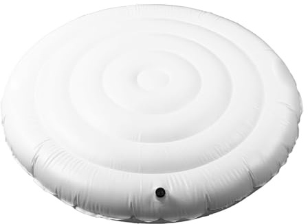 Cubierta Hinchable para 140 cm, Tapa Redonda Aislante para SPA Exterior, Cubierta Térmica de PVC para Bañera de Hidromasaje Inflable de 4.5 FT