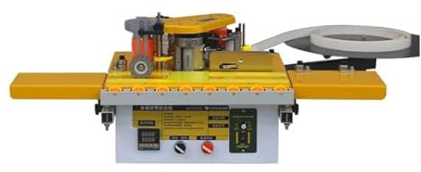 Máquina Encoladora de Cantos Automática 1200W - Canteadora para Madera con Doble Adhesivo y Termostato, Rotura y Corte de Cinta Automático, Ancho de Banda 6-60mm