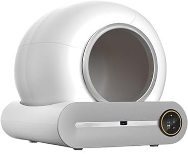 Lettiera Gatto, Lettiera Per Gatti Autopulente, Sacco Per Rifiuti Automatico E Tappetino, Controllo Tramite App Per Toilette Intelligente,per gatti