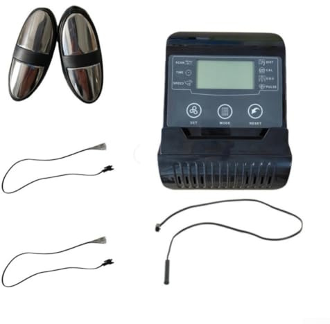 Contatore per cyclette con tecnologia di rilevamento magnetico e misuratore LCD per lettura della frequenza cardiaca e della velocità in tempo reale