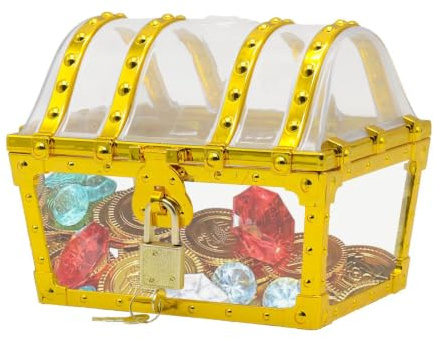 Quniwokid de juguetes del tesoro pirata,Juguete de del tesoro Transparente,