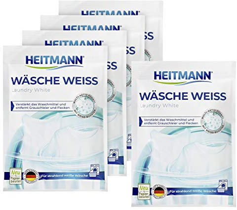 Heitmann linge de Blanc pour une machine, Lot de 5 (5 x 50 g)
