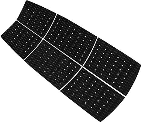 Colcolo 6 rutschfeste Matte Surfbrett Surfbrett Traction Pad Skimboard, Schwarz, wie beschrieben