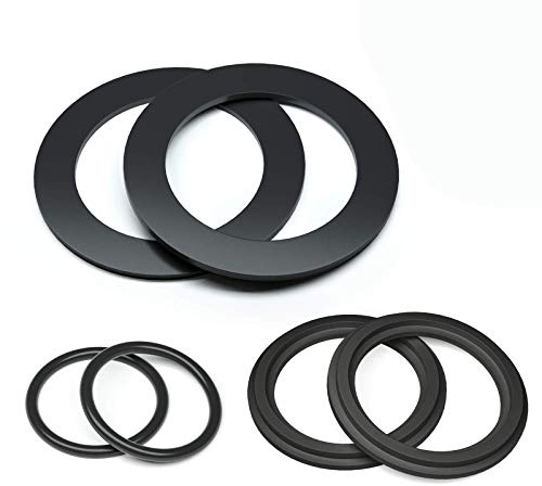 HENMI 25076RP Washer and Ring Kit for 1-1/2in Fittings, O-Ring Rubber Washer for Intex Pool Plunger Valves and Intex Replacement Gasket (6 pcs) - 10745, 10262 and 10255