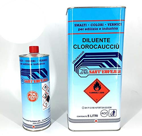 SOLVENTE DILUENTE AL CLOROCAUCCIU PER PISCINE PROFESSIONALE 1-5-25 LT (25 Litri)
