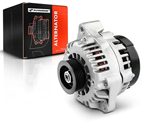 A-Premium Alternator Compatible with Honda Accord 2003 V6 3.0L, 12V 105A Clockwise 6-Groove Pulley, Replace# 31100RCAA01, 31100RCAA01RM, 10480497