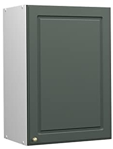 Vicco Hängeschrank Fame-Line, Grün-Gold Landhaus, 50 cm | MDF-Front · Soft-Close · 2 Einlegeböden · Metallgriffe · ✓ Praktischer Stauraum