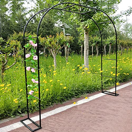 1,2 M 1,4 M 1,8 M 2,0 M 2,4 M 3,0 M 3,5 M Grande Arche De Jardin En Métal, Support Pour Plantes Grimpantes, Tuyau Galvanisé De 19 Mm, Arceau À Rosiers, Largeur Côté: 25cm ( Size : 2.4mx2.2m/7.9ftx7.2f