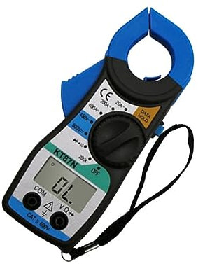 ULTECHNOVO Digitales Mini-klemm-multimeter Blau Hochpräziser Und Halbleitertester Lcd-display Mit Hintergrundbeleuchtung Überspannungsschutz Tragbares Elektrowerkzeug Für Profess