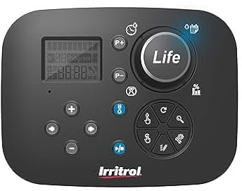 Suinga Programador de riego eléctrico 220V Life 4 Estaciones | Uso con Electroválvulas de 24V de Cualquier Marca