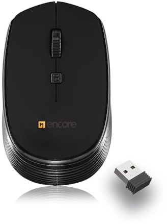 Mouse Wireless 2,4 GHz con Mini Ricevitore USB, Ambidestro | Tracciamento Ottico regolabile fino a 1600 DPI, Compatibile con PC, Laptop, Batteria AA inclusa, Garanzia Italia