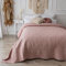 CalmyHOME Copriletto, copriletto decorativo, 220 x 240 cm, copridivano, coperta per il giorno, XXL, coperta trapuntata (rosa antico)