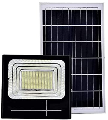 YASTA Faro Led Da Esterno Solare 200W Luce Fredda Luci Solari Da Giardino Faretto Led Esterno Con Pannello Solare Sensore Crepuscolare E Telecomando