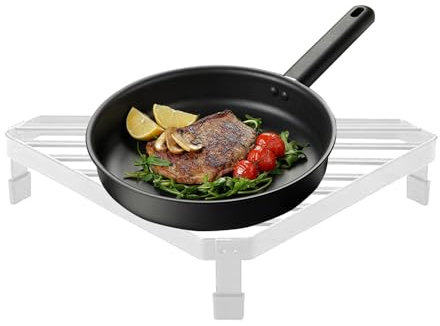 Elevador de la estufa – elevador de esquina de cocina, organizador de estufa | Riser de esquina antideslizante para sartén, ahorro de espacio, soporte para sartén