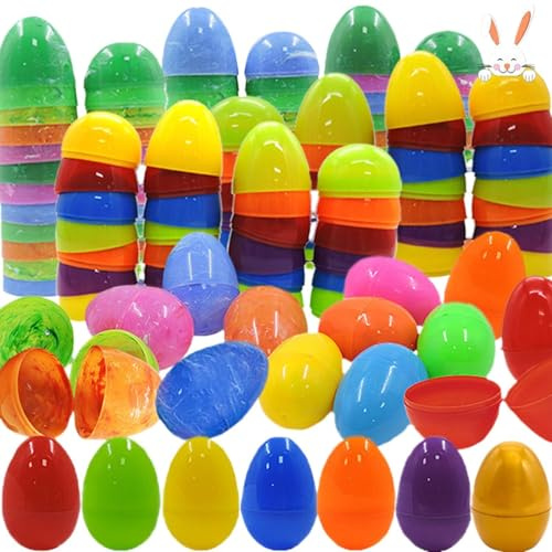 -Bonbon-Eier – Spielzeugwerkzeuge für Ostereier, nachfüllbare Ostereier, 36 Stück, Musik-Maracas, nachfüllbar, Shaker für Ostern – Ostereier