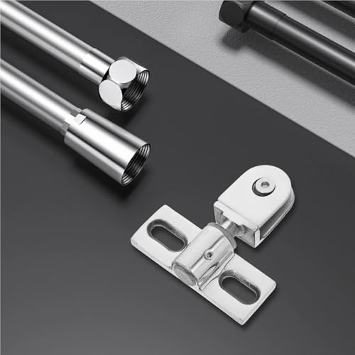 Charnière pivotante for porte de douche en acier inoxydable, fixation for insert en verre, pince robuste, 3 pièces