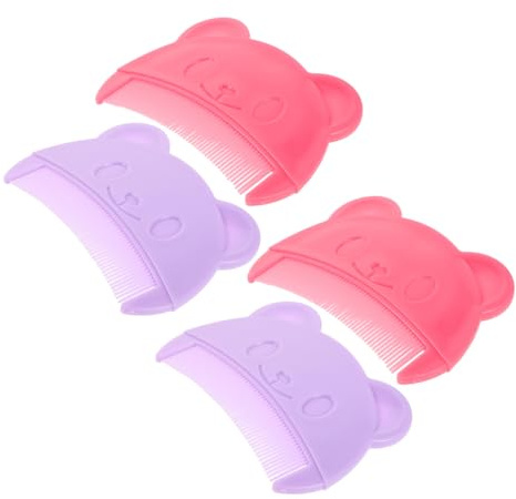 Milisten 4pcs Comb Hair Comb for Newborn Boy Girl Soft Scalp Hair Care Tool for Sensitive Scalp in Bath