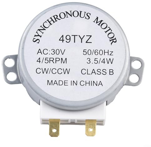 Für Panasonic Mikrowellen-Drehtellermotor TYJ508A7 TYJ50-8A7, Ersatz-D-Schaft, 7 mm Spindel, 4 U/min, AC220–240 V, Tablett, kompaktes Design für Haushaltsgeräte und elektrische Geräte