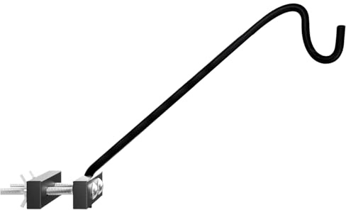 Support Mangeoire À Oiseaux pour Balustrade - Crochet Pivotant De 45 Cm pour Balcon | Poteau De Fixation Résistant Aux Intempéries | pour Suspendre Mangeoires, Lanternes Et Carillons