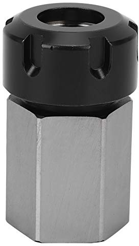 Portabrocas hexagonal ER32UM, portaherramientas de torno CNC, portabrocas hexagonal ER de acero al carbono de alta resistencia con orificios pasantes para sujeción rápida en (Rach)