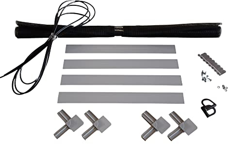 Fliegengitter- Fenster- Mücken- Insektenschutz- Alu- Weiss optimal für Rolläden (130cm x 150cm, + 16mm Einhängewinkel)