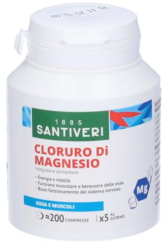 Integratore Alimentare Per Il Metabolismo Energetico Cloruro Di Magnesio 200 Compresse