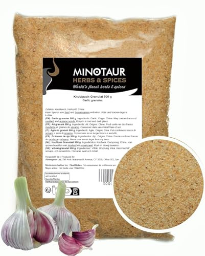 Minotaur Spices | Vitlöksgranulat, granulerad vitlök 2 x 500 g (1 kg)