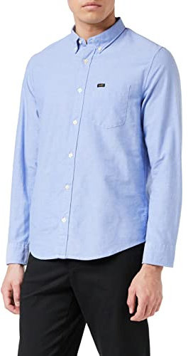 Lee Camicia da Uomo Button Down, Blu Slavato, M