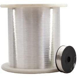 10 Meter Kupferdraht Silberdraht 0.2mm Basteldraht Schmuck Versilberter
