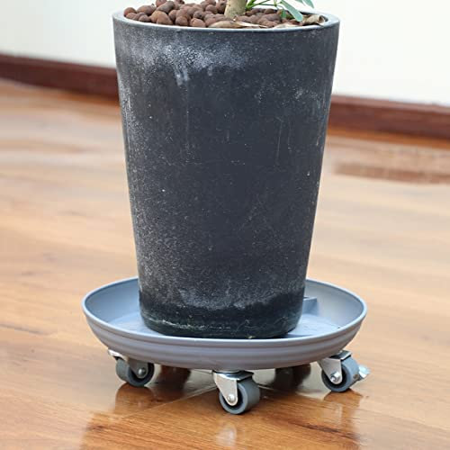 TXTC Transportador De Plantas En Maceta Carro De Flores para Interior,Soporte para Plantas De Jardín con Ruedas De Hierro, Rotación De 360°,Soporte De Plataforma Rodante