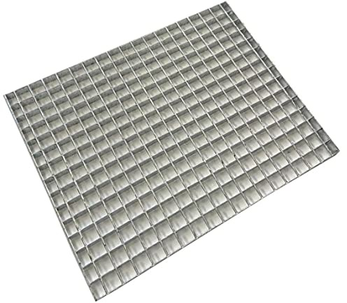 Premium Schweißpressrost Gitterrost Wahlweise 100x120,100,oder 70cm Maschenweite 30x30 mm Podest Treppe verzinkt (100x120cm 30/30mm)