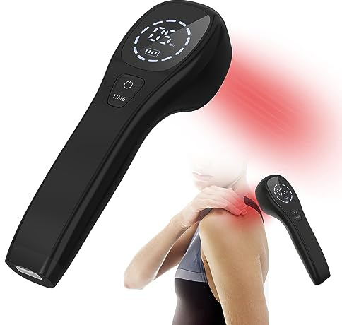 KTS Terapia a Luce Rossa,(12 x 650 nm&2 x 808 nm) la Sonda della Lampada Infrarossi Aiuta a Migliorare la Circolazione/Eliminare la Stasi, Antinfiammatorio/Dolorifico,a Ripristinare i Tessuti Molli