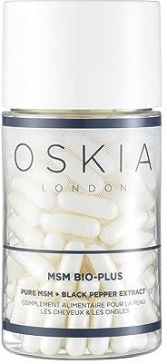 OSKIA MSM Bio-Plus Supplement – High-Strength Pure MSM with Black Pepper Extract Joint Health – 120 Capsules