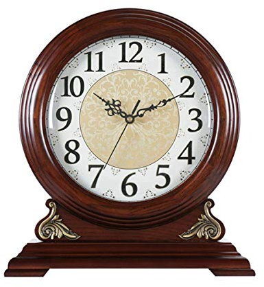 ASHILD Pendules de cheminée Pendule de cheminée en Bois avec Carillon Westminster. Conception en Bois, pour Le Salon, la Cuisine, Le Bureau et la décoration intérieure