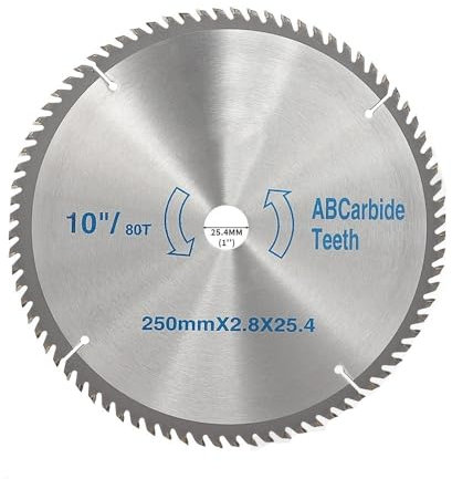 NEFLUM 1PC 10 Zoll Hartmetall Kreissäge Klinge 40/60/80/100/120 Zähne Aluminium Cut Off Rad Gekippt Holz Trennscheibe Dreh Werkzeug Zubehör,10 Zoll 120T