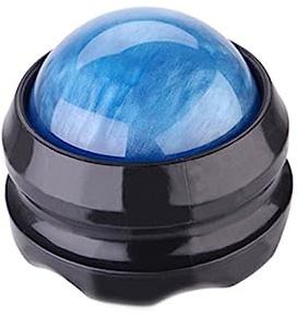 Manueller Massageball aus Kunstharz, 360-grad Rollung | Blau, Wohltuend bei Muskelbeschwerden, Sichere Anwendung der Haut, für Entspannende Körpermassage