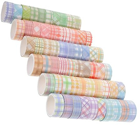 SEWACC 60rollen Washi Tape Set Bunte Dekobänder Scrapbooking Tape Zum Basteln Ästhetische Washi Klebebänder Für Tagebücher Notizbücher
