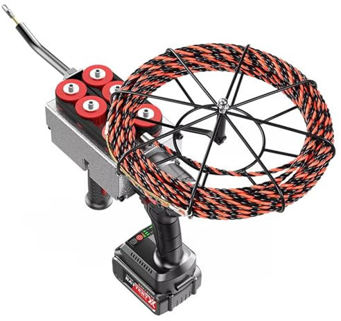 guoyjmm Filettatrice Elettrica, Estrattore Automatico per Filo, Infilatrice per Filo Elettrico da 40 M/Min, Strumenti per La Pesca a Filo Flessibile per Pareti e Condotto Elettrico,15mline