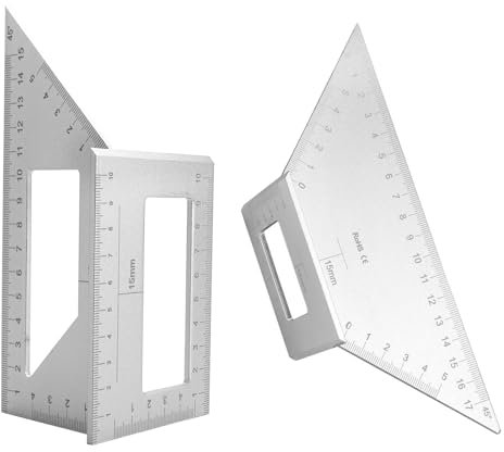 3D Multi Angle Measuring Ruler Layout Square Angle Gauge Woodworking Carpenter Square Tool Miter Angle Measuring T Ruler