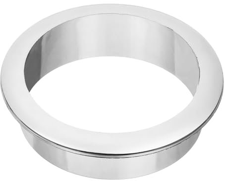 QUARKZMAN Passe Cable Bureau 1 Pcs 2.17 Pouce (55mm) Passe Fil Bureau en Nylon, Cache-Trou de Câble en Plastique, Organisateur de Câbles et Cordons pour Armoire de Bureau, Argenté