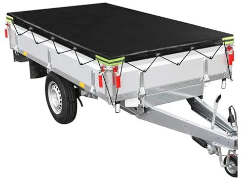 YGLONG Anhänger Plane RV Caravan Trailer Abdeckung Dach Baldachin Sonnenschirm Wasserdicht Staubdicht Winddicht Outdoor Schutz(212X123X8CM)